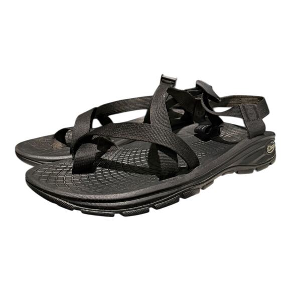 Chacos Other - Chaco Z/Volv Adjustable Strap Classic Rubber Sole Black Sandal J105083 Men's 13